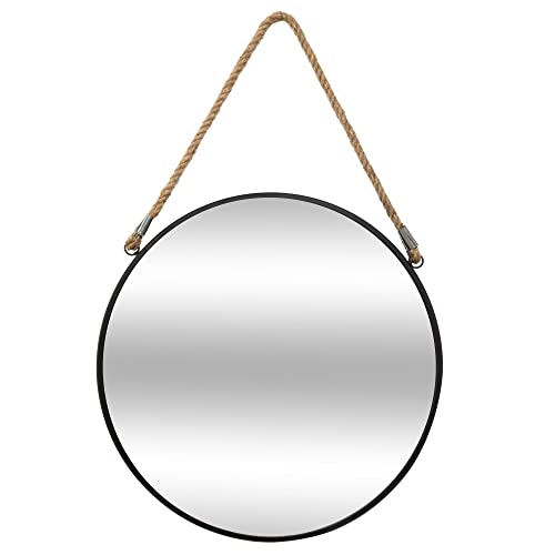 Atmosphera - Miroir à Suspendre Corde Noir D55 cm