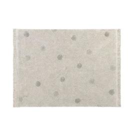 Tapis coton lavable Hippy Dots olive - 120 x 160